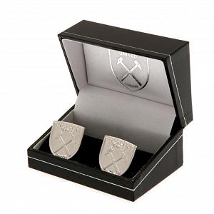 West Ham United FC Silver Plated Formed Cufflinks 1