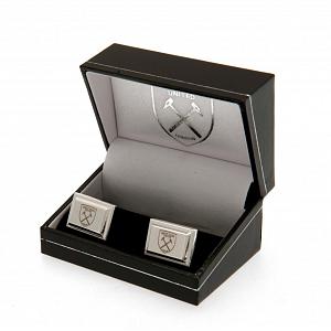 West Ham United FC Silver Plated Cufflinks 2