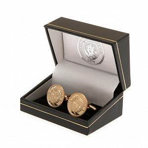 Manchester City FC Gold Plated Cufflinks 1