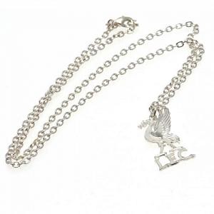Liverpool FC Pendant & Chain - Silver Plated - Liver Bird 1