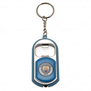 Manchester City FC Bottle Opener Keyring Torch 1