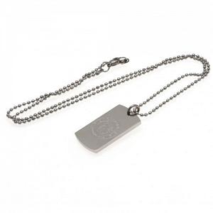 Chelsea FC Dog Tag & Chain - Engraved Crest 1
