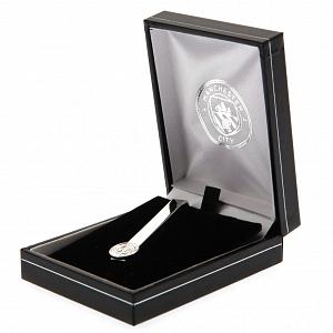 Manchester City FC Silver Plated Tie Slide 1