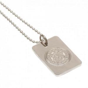 Leicester City FC Silver Plated Dog Tag & Chain 1