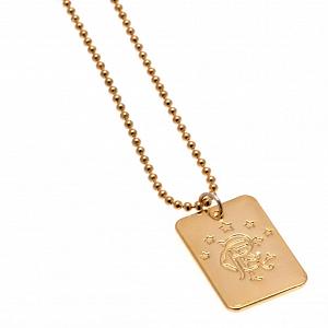 Rangers FC Gold Plated Dog Tag & Chain 1