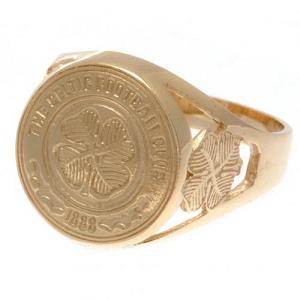Celtic FC 9ct Gold Crest Ring Medium 1