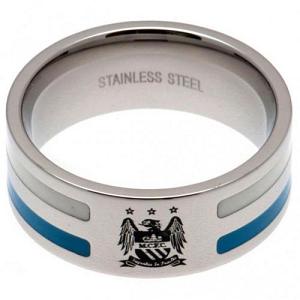 Manchester City FC Colour Stripe Ring Medium EC 1