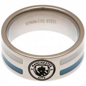 Manchester City FC Ring - Colour Stripe - Size U 1