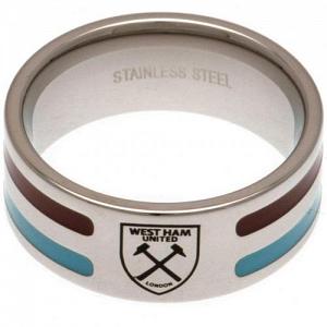 West Ham United FC Ring - Colour Stripe - Size R 1
