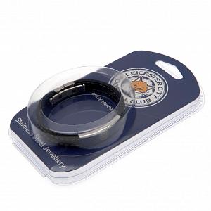 Leicester City FC Stitched Silicone Bracelet BK 1