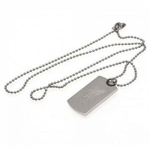 Liverpool FC Engraved Dog Tag & Chain LB 1