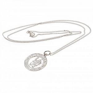 Chelsea FC Sterling Silver Pendant & Chain CR 1