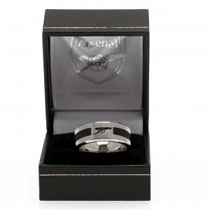 Arsenal FC Ring - Black Inlay - Size R 2