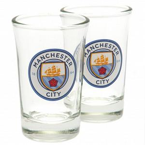 Manchester City FC 2pk Shot Glass Set 1
