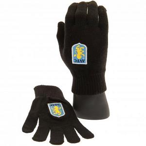 Aston Villa FC Knitted Gloves Junior 1