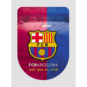 FC Barcelona 3D Sticker Large 1