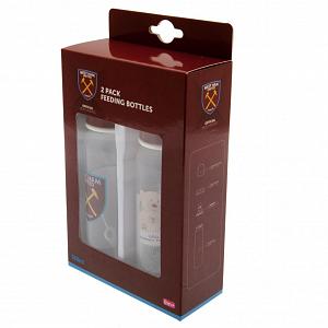 West Ham United FC 2pk Feeding Bottles 1