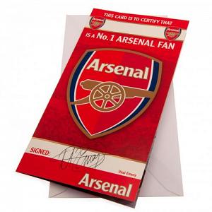 Arsenal FC Birthday Card - No 1 Fan 1