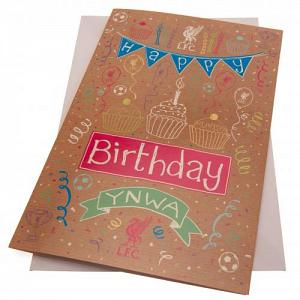 Liverpool FC Birthday Card Girl 1