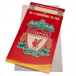 Liverpool FC Birthday Card - No 1 Fan 1