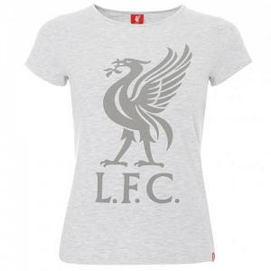 Liverpool FC Liverbird T Shirt Ladies Ice Marl 10 1